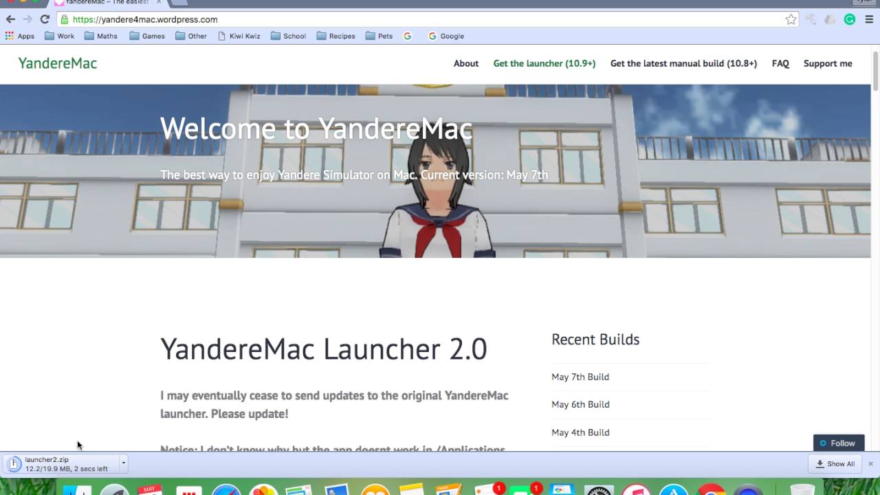 yandere simulator mac download 2022